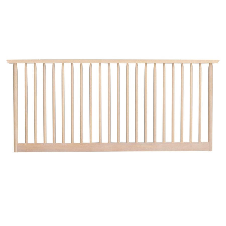 ROWICO Riggins sengegavl - hvidpigmenteret eg og metal (B:194)