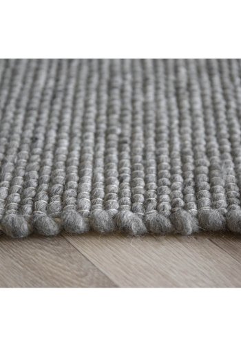 ROWICO Auckland gulvtppe, rund - gr uld (250)