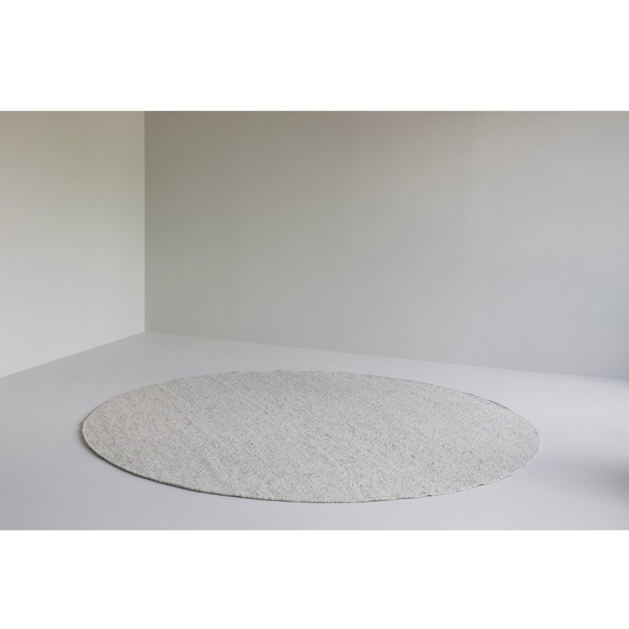 ROWICO Auckland gulvtppe, rund - natur uld (250)