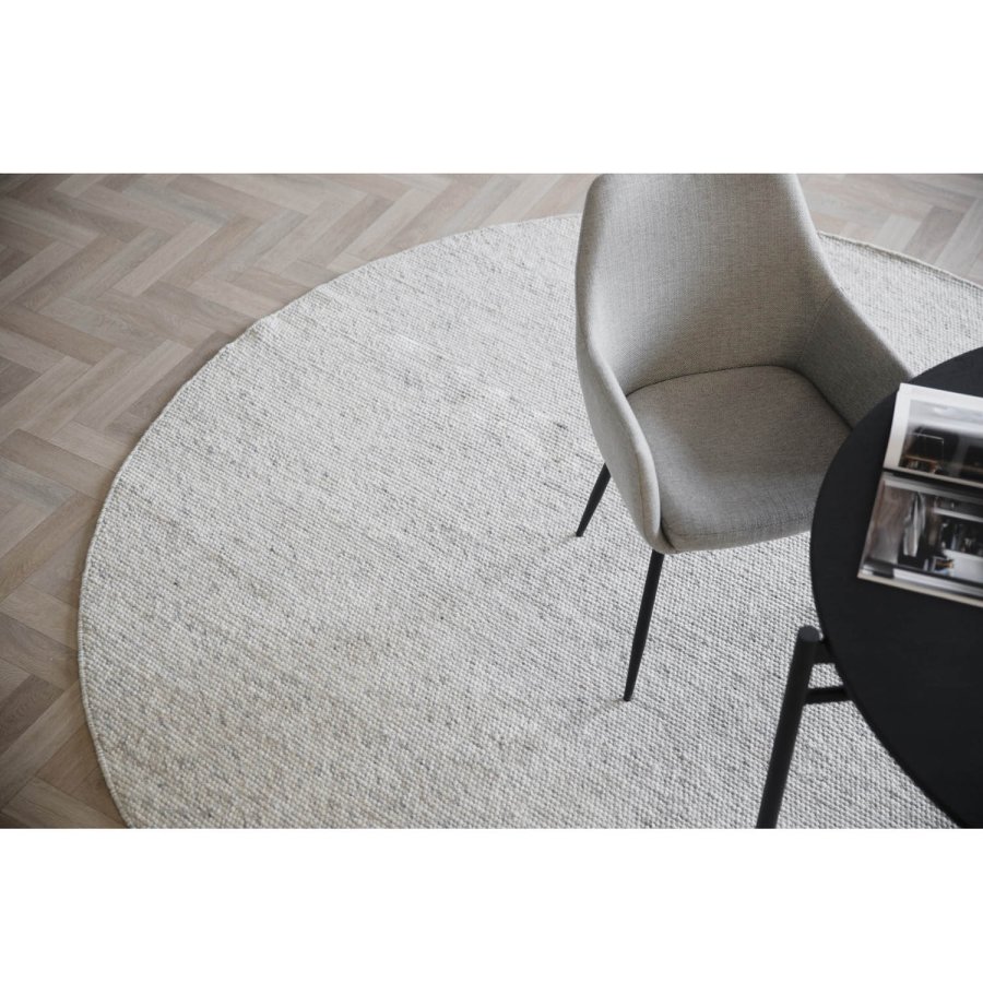 ROWICO Auckland gulvtppe, rund - natur uld (250)