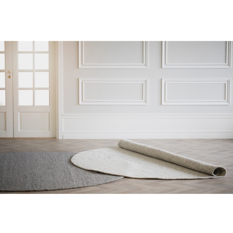 ROWICO Auckland gulvtppe, rund - natur uld (250)