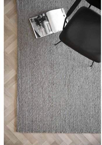 ROWICO Auckland gulvtppe - gr uld (300x400)