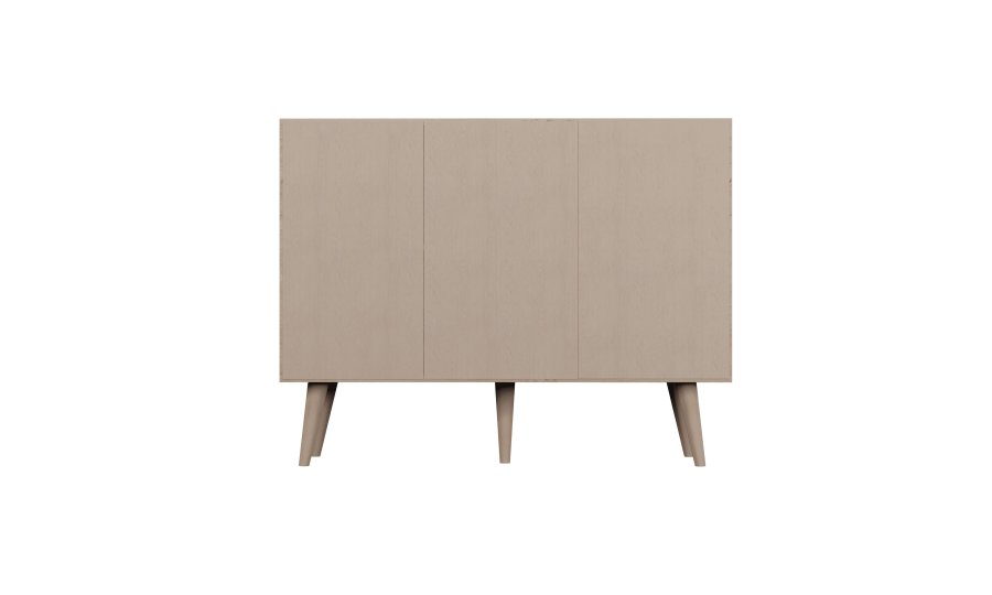 KOCOT Toronto kommode, m. 3 lger og 3 hylder - natur bgetr