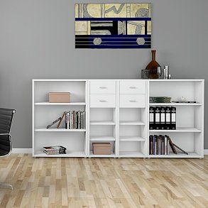 Kontorreoler og kommoder mm.