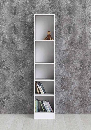 TVILUM Basic reolsystem - hvid/klar glas, m. 8 lger