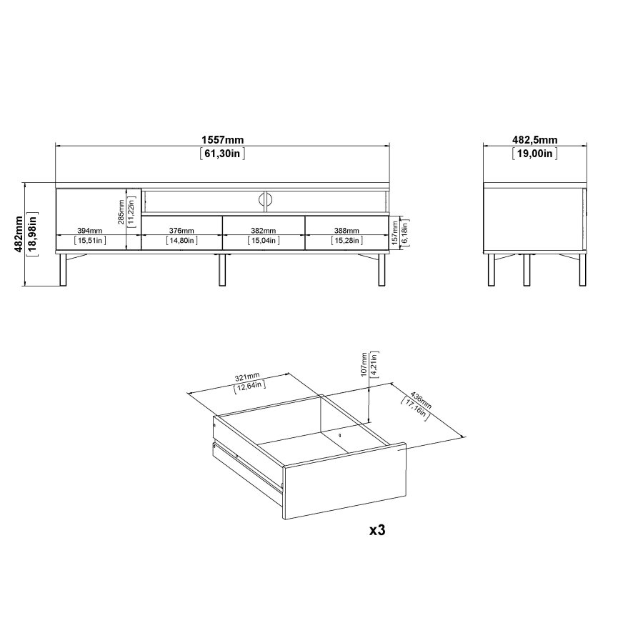 TVILUM Roomers TV-mbel - ParcelSort Valnd