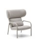 KAVE HOME Inari lnestol i beige og stl med beige malet finish FSC Mix Credit