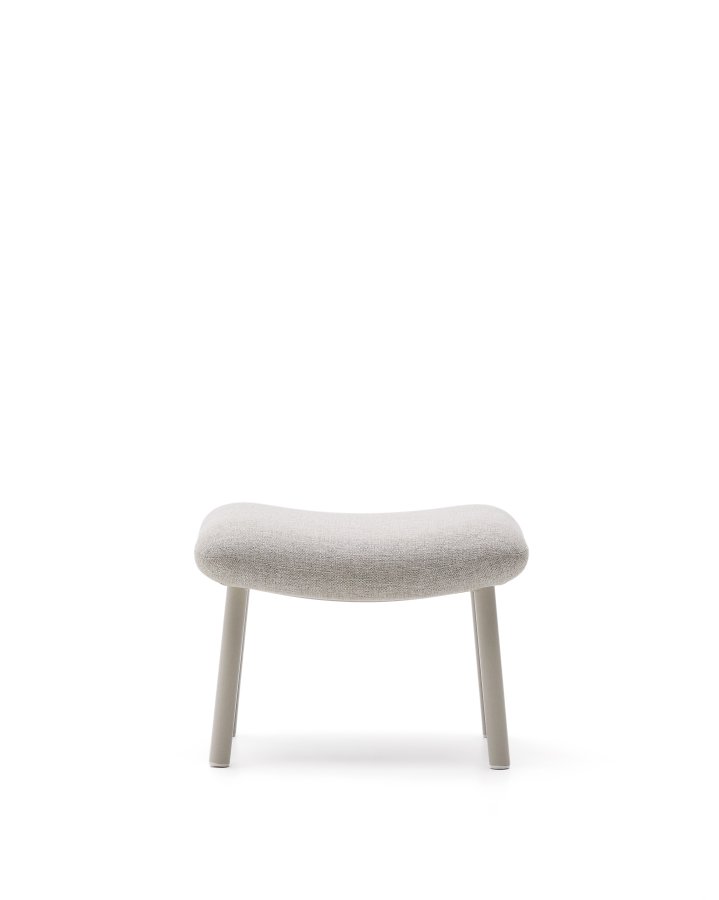 KAVE HOME Inari fodsttte i beige og stl med beige malet finish 60 x 50 cm FSC Mix Credit