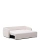 KAVE HOME Laira 3 pers. sovesofa - ecru chenille stof (225cm)
