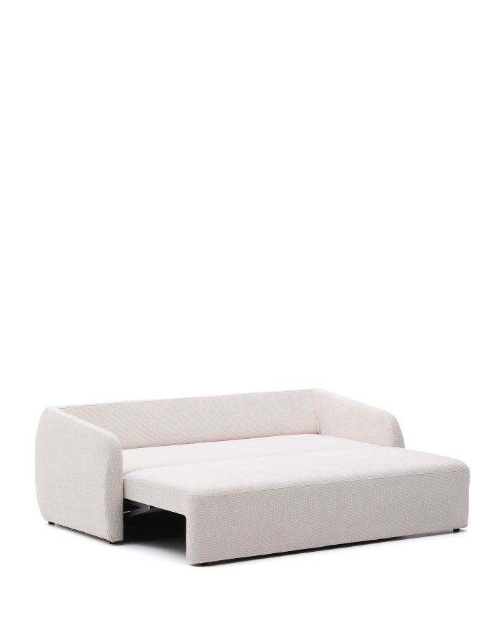 KAVE HOME Laira 3 pers. sovesofa - ecru chenille stof (225cm)