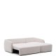 KAVE HOME Laira 3 pers. sovesofa, m. hjre chaiselong - ecru chenille stof (246cm)