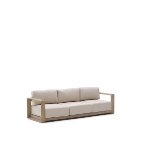 KAVE HOME Ambra 3-pers. udendrs havesofa, m. aftagelige hynder - akacietr (249cm)