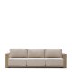 KAVE HOME Ambra 3-pers. udendrs havesofa, m. aftagelige hynder - akacietr (249cm)