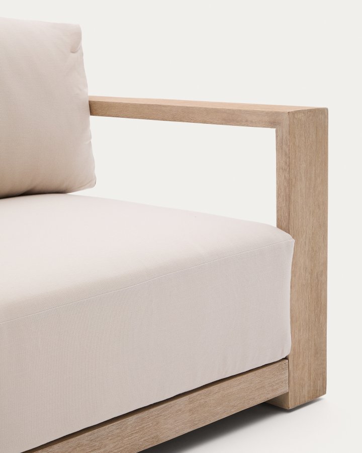 KAVE HOME Ambra 3-pers. udendrs havesofa, m. aftagelige hynder - akacietr (249cm)