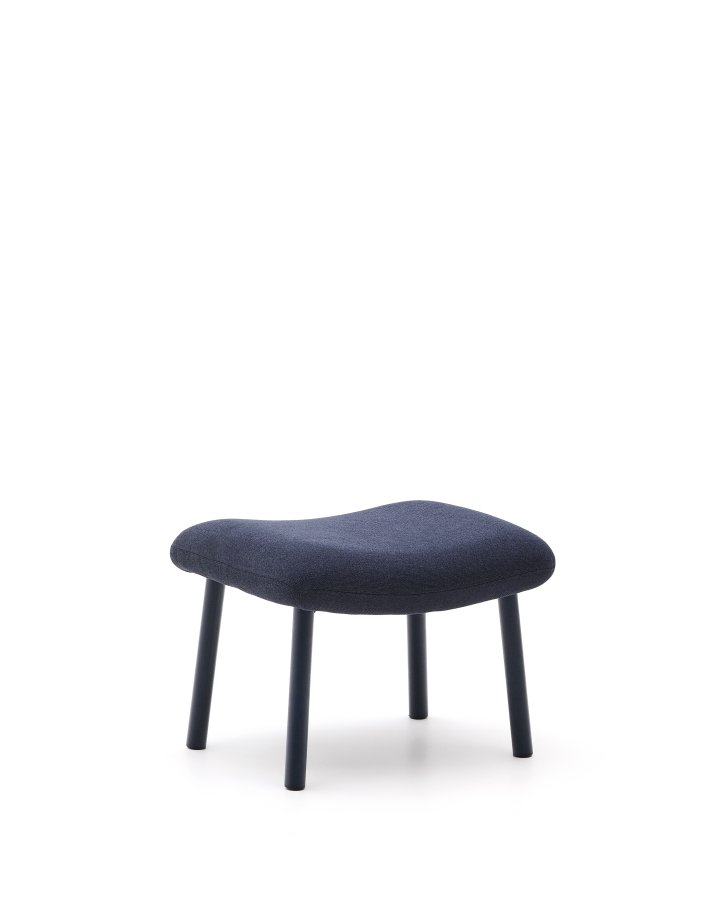 KAVE HOME Inari fodsttte i bl og stl med en bl malet finish 60 x 50 cm FSC Mix Credit