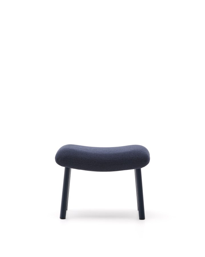 KAVE HOME Inari fodsttte i bl og stl med en bl malet finish 60 x 50 cm FSC Mix Credit