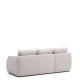 KAVE HOME Laira 3 pers. sovesofa, m. venstre chaiselong - ecru chenille stof (246cm)