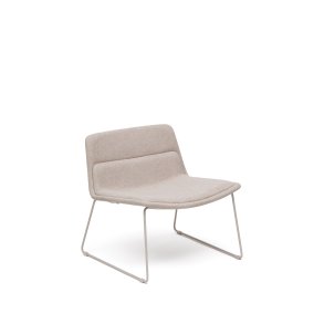 KAVE HOME Zahara beige lnestol og stl i beige finish, 100% FSC