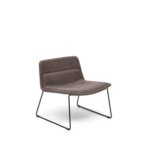  KAVE HOME Zahara brun lnestol og stl i sort finish, 100% FSC