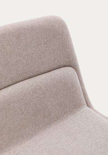 KAVE HOME Zahara beige lnestol med stlben og FSC 100% terracotta finish