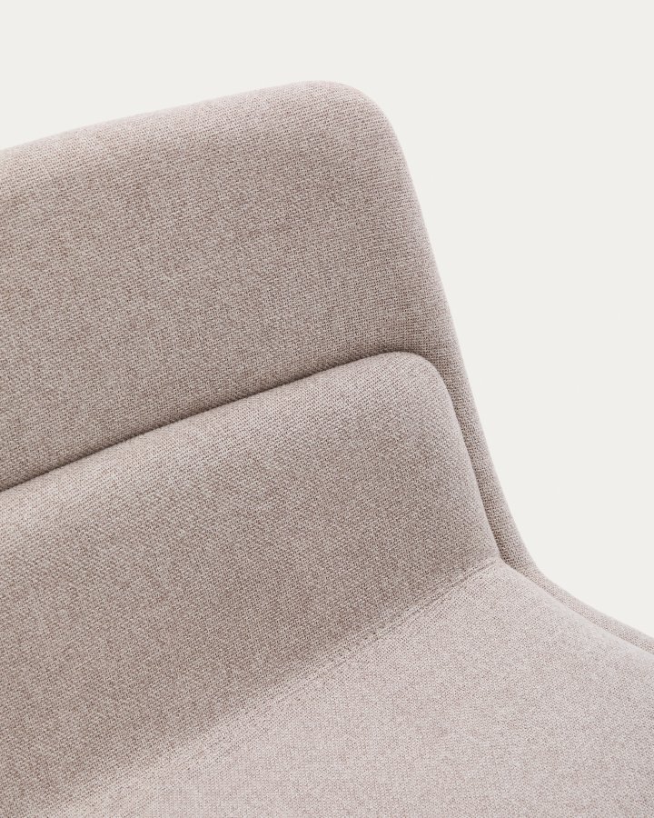 KAVE HOME Zahara beige lnestol med stlben og FSC 100% terracotta finish