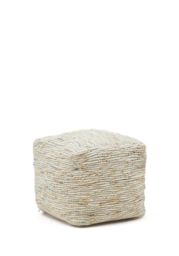 KAVE HOME Selise puff lavet af naturjute 45 x 45 cm