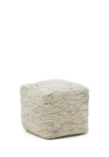 KAVE HOME Selise puff lavet af naturjute 45 x 45 cm