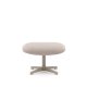 KAVE HOME Jaspe beige fodsttte med grt metal, FSC 100%