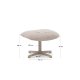 KAVE HOME Jaspe beige fodsttte med grt metal, FSC 100%