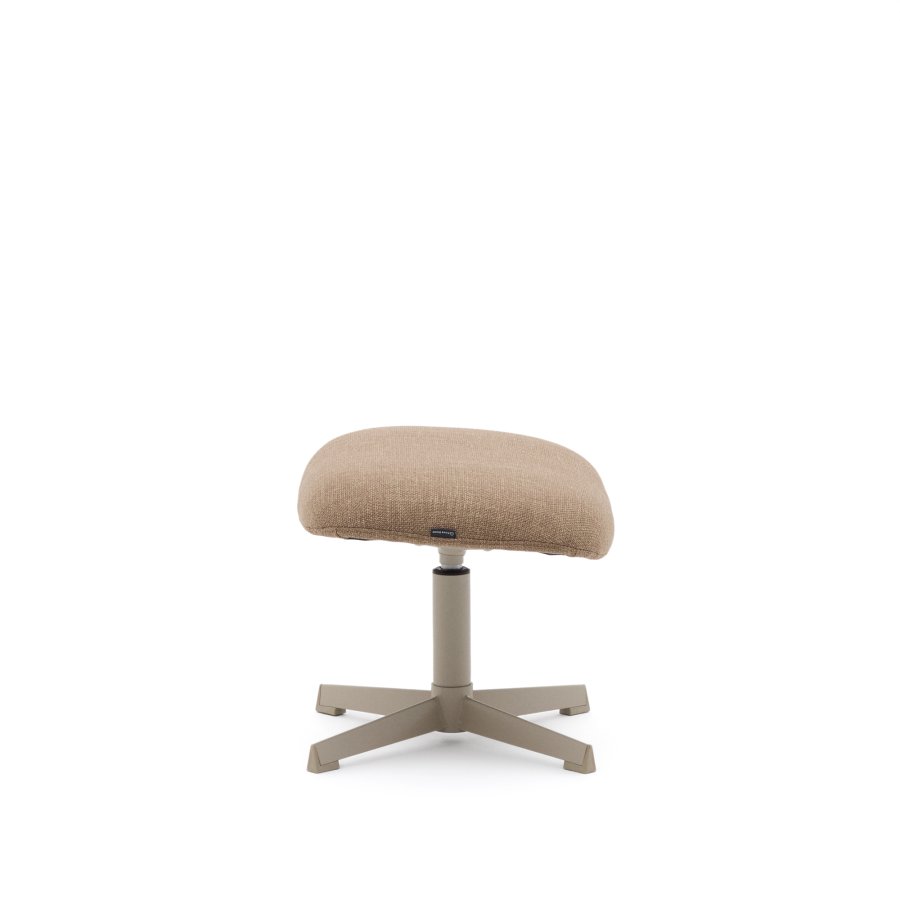 KAVE HOME Jaspe lysebrun fodsttte med grt metal, FSC 100%