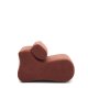 KAVE HOME Club terracotta bouclé lnestol
