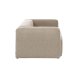 KAVE HOME Blok 3 pers. sofa - beige polyester og stl