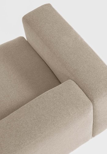 KAVE HOME Blok 2 pers. sofa - beige polyester