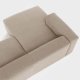 KAVE HOME Blok sofa, m. venstre chaiselong - beige polyester