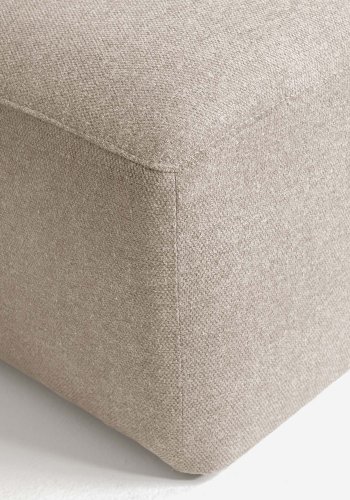 KAVE HOME Blok sofa, m. venstre chaiselong - beige polyester