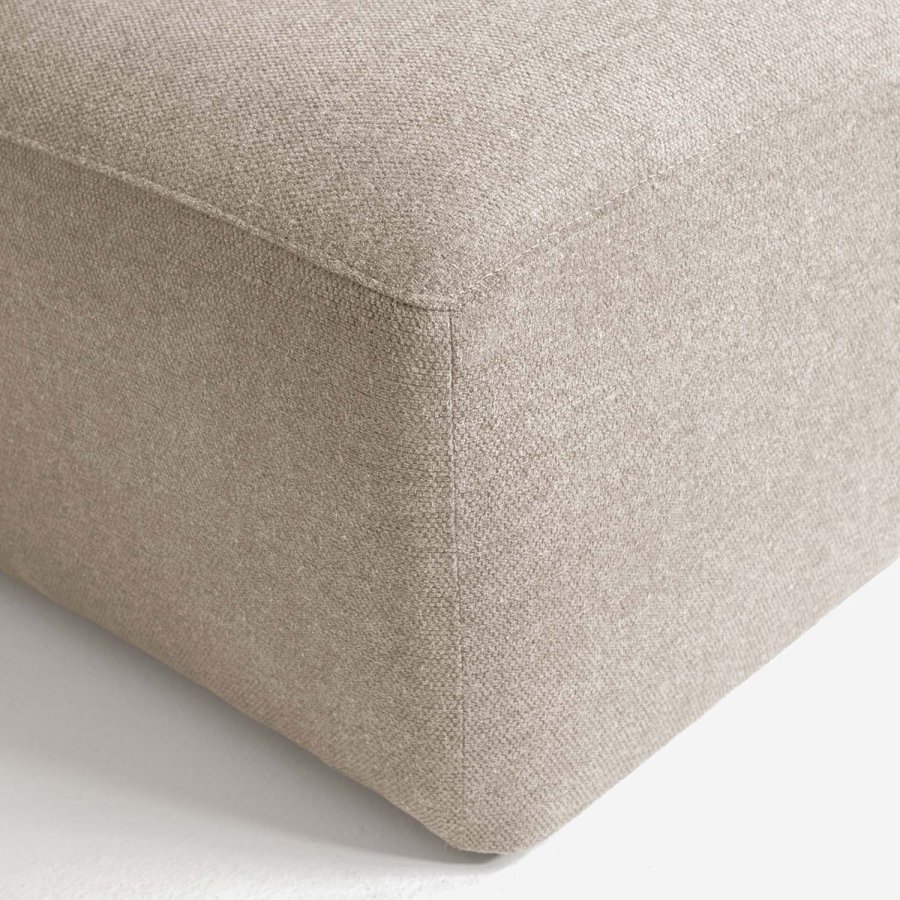 KAVE HOME Blok sofa, m. venstre chaiselong - beige polyester