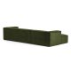 KAVE HOME Blok 3 pers. sofa, m. venstre chaiselong - grn corduroy fljl (330 cm)
