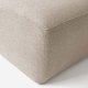 KAVE HOME Blok sofa, m. hjre chaiselong - beige polyester og stl