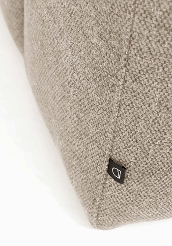 KAVE HOME Blok sofa, m. hjre chaiselong - beige polyester og stl