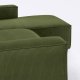 KAVE HOME Blok 3 pers. sofa, m. hjre chaiselong - grn corduroy fljl (330 cm)