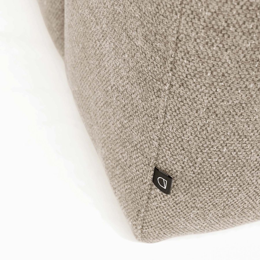 KAVE HOME Blok sofa, m. hjre chaiselong - beige polyester og stl