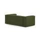 KAVE HOME Blok 2 pers. sofa, m. hjre chaiselong - grn corduroy fljl (240 cm)