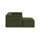 KAVE HOME Blok 2 pers. sofa, m. venstre chaiselong - grn corduroy fljl (240 cm)