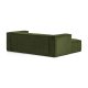 KAVE HOME Blok 2 pers. sofa, m. venstre chaiselong - grn corduroy fljl (240 cm)