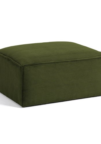 KAVE HOME Blok fodskammel - grn fljl (90x70)