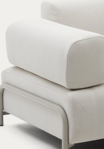 KAVE HOME Compo beige chenille arm