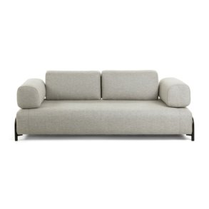 KAVE HOME Compo 3 pers. sofa - beige polyester og stl