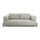 KAVE HOME Compo 3 pers. sofa - beige polyester og stl