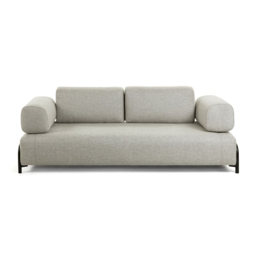 KAVE HOME Compo 3 pers. sofa - beige polyester og stl