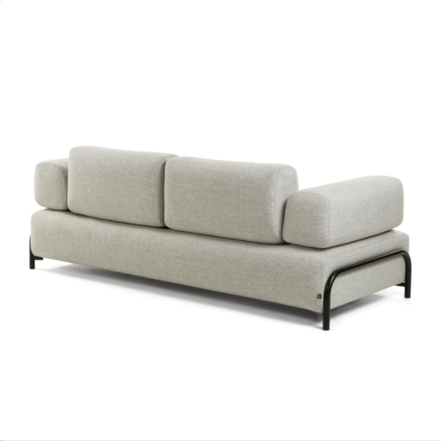 KAVE HOME Compo 3 pers. sofa - beige polyester og stl